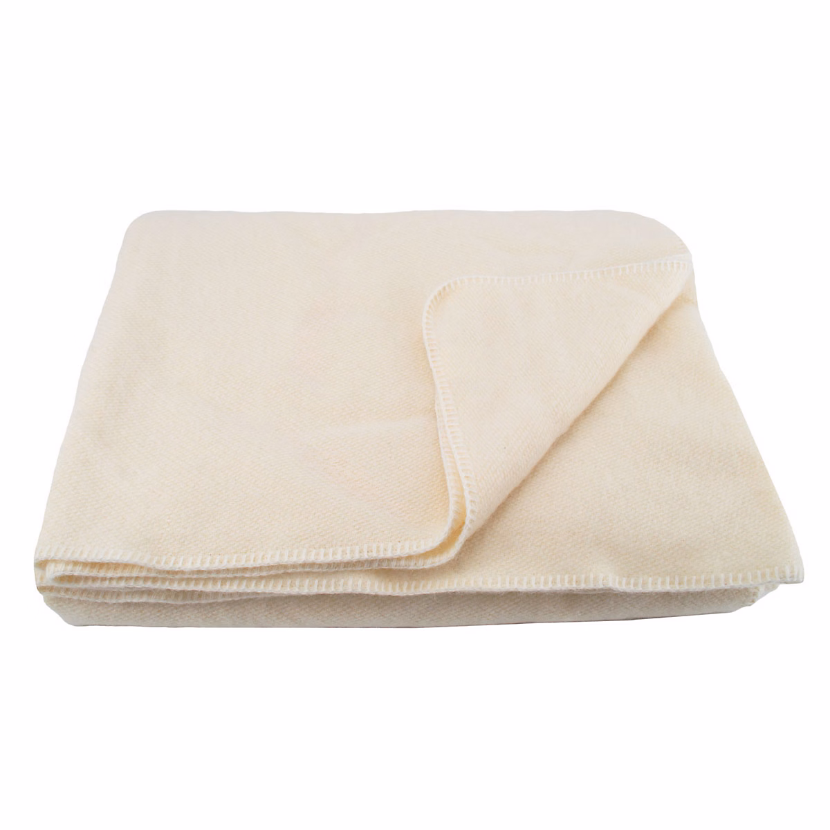 Couverture chaude laine et mohair (240 × 260 cm – Naturel)