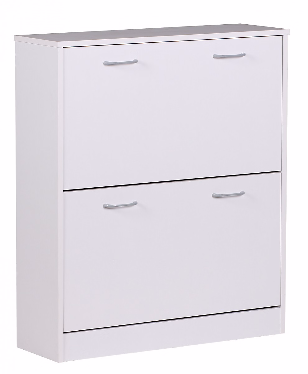 Armoire à chaussures Bois 75 × 87 × 24 cm Étagère à chaussures 20 paires FineBuy