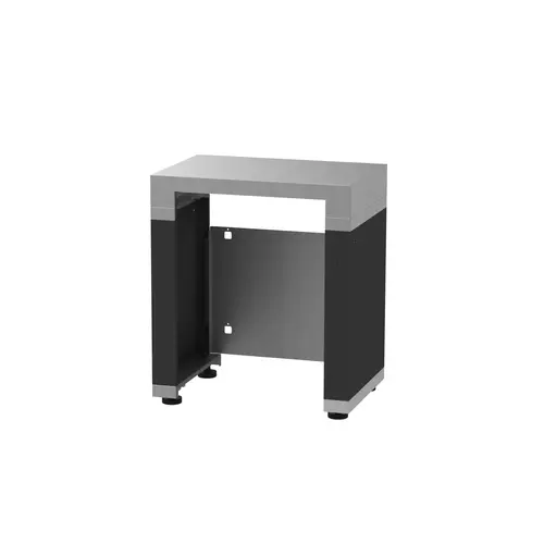 Meuble frigo cuisine noir Le Marquier - L 80 x P 55 cm