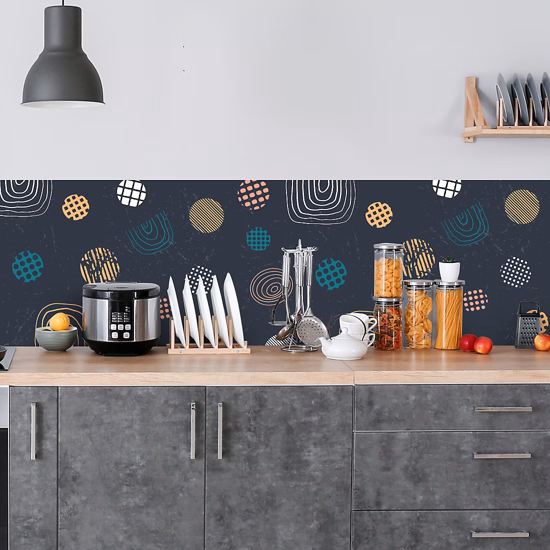 Crédence adhésive art déco 40 × 100 cm