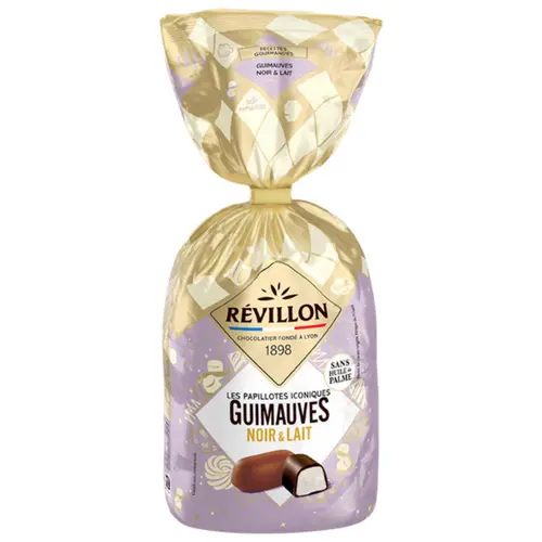 Sachet de guimauves noir & lait papillotes iconiques Révillon - 300 g