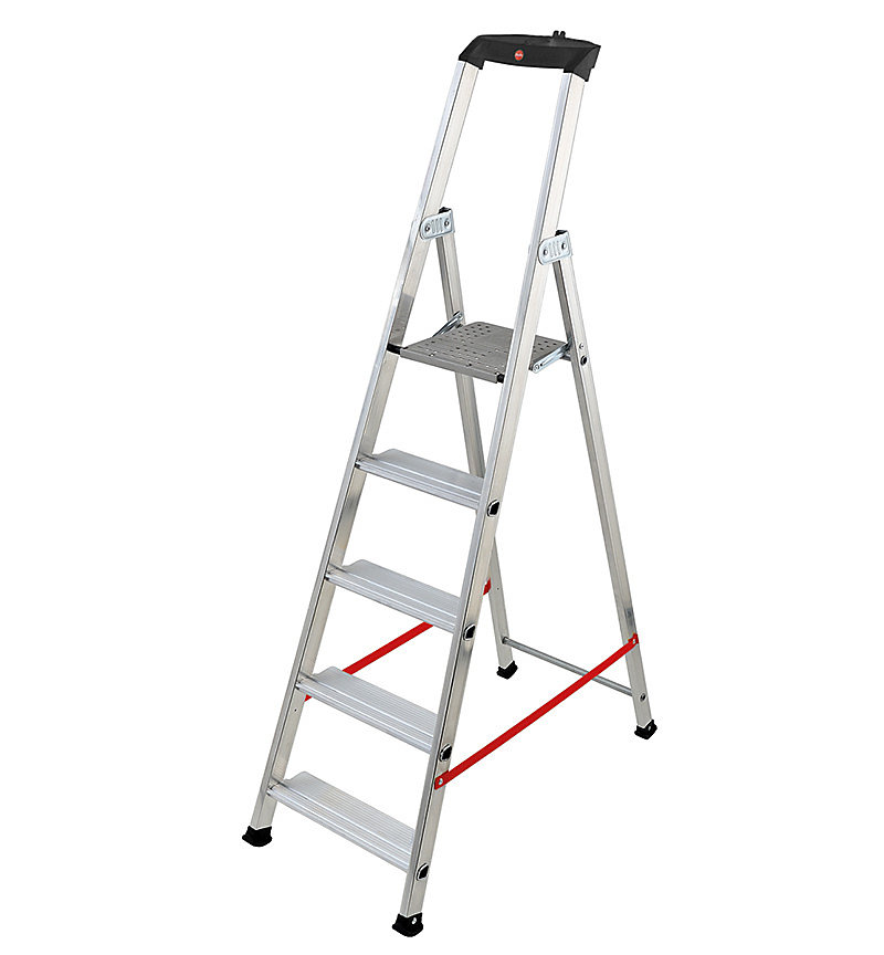 Escabeau professionnel pliable en aluminium 5 marches larges Hailo Alu Pro – Réf. WUGKPTJMN6978196220