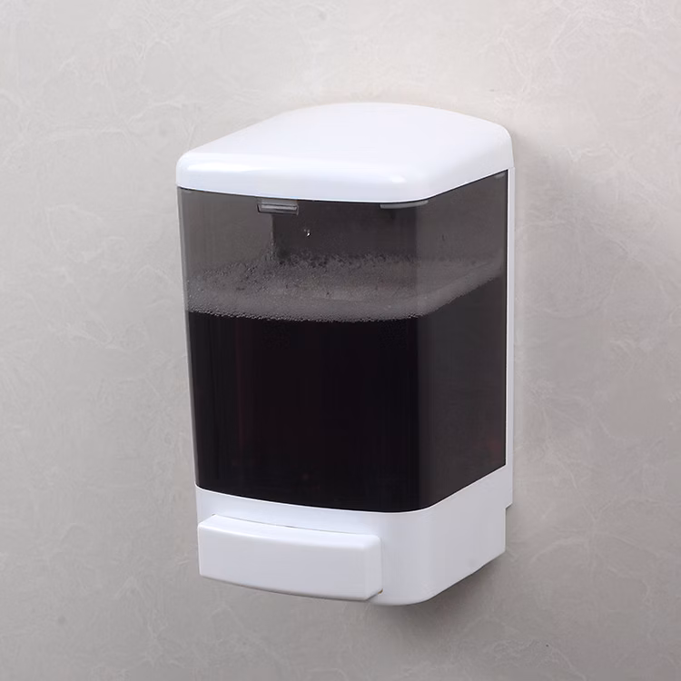 Accessoires de salle de bains – 1000ML Distributeur de Savon Manuel Conditionneur en Plastique pour shampooing Mural Gel de Douche Distributeur de Chambre