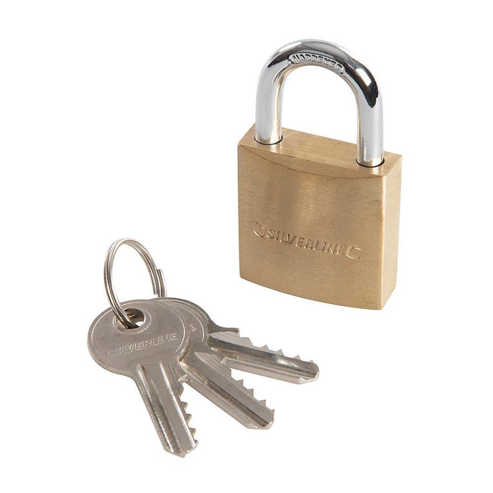 Cadenas en Laiton 30 mm – Sécurisé et Durable, Protection Optimale pour Vos Effets, Silverline