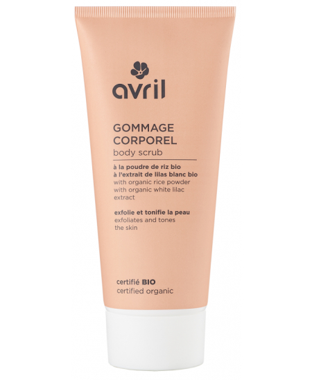 Avril - Gommage corporel bio à la poudre de riz et à l'extrait de lilas - 200 ml