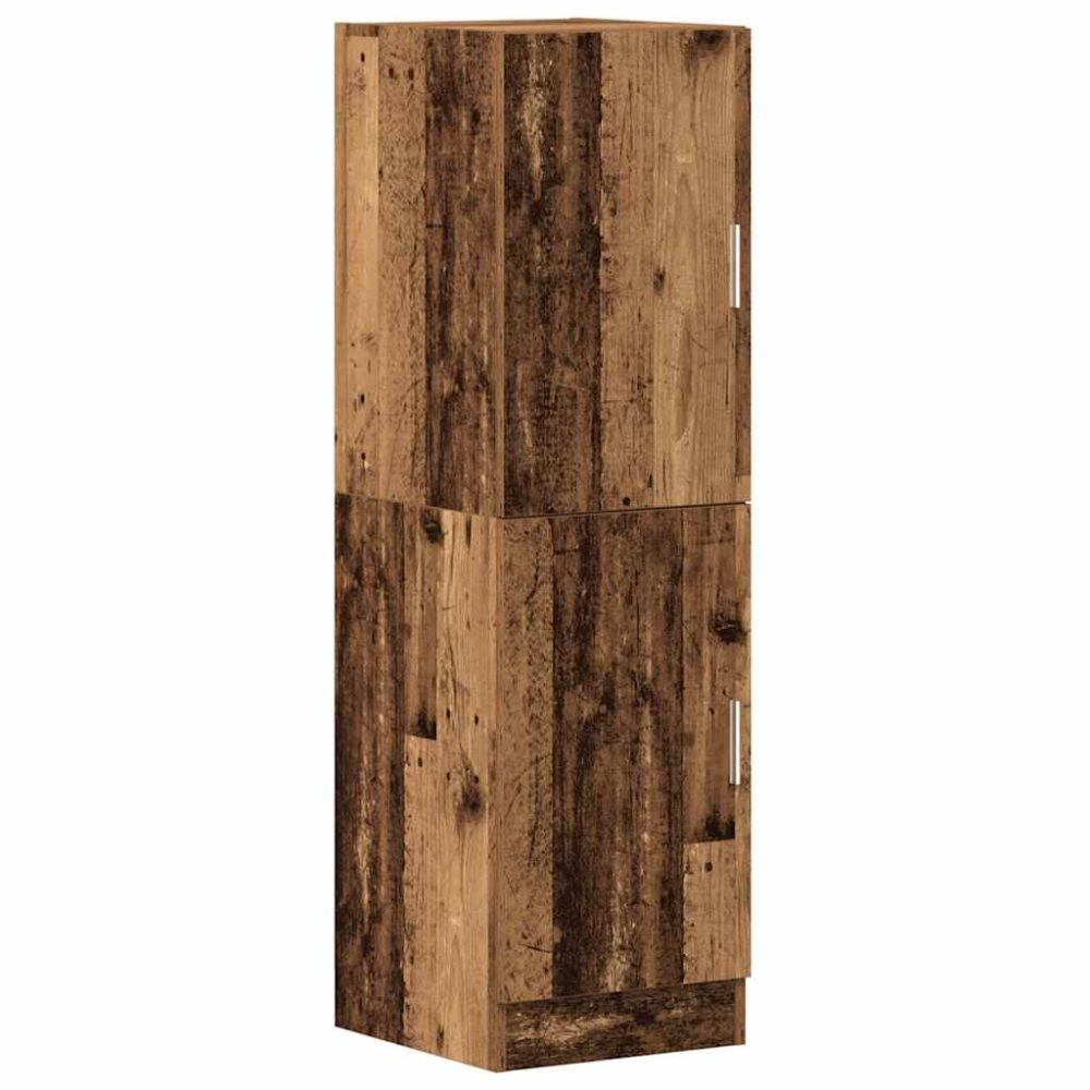 vidaXL Armoire de cuisine vieux bois 38x41,5x131,5 cm bois ingénierie – Mobilier de jardin