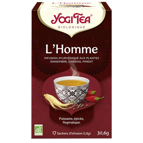 Yogi Tea Homme – La boîte de 17 sachets