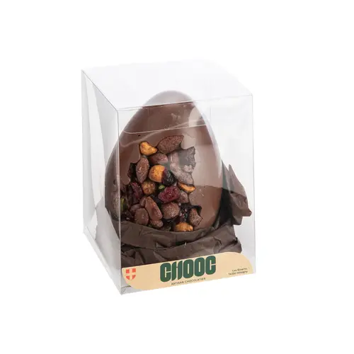 Œuf au chocolat au lait garni mendiant Chooc - 160 g