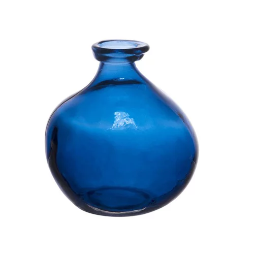 Vase Simplicity coloris bleu en grès - 18 cm