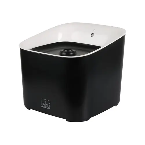 Fontaine à eau pour chat coloris noir et blanc en plastique Manoa - 3 L