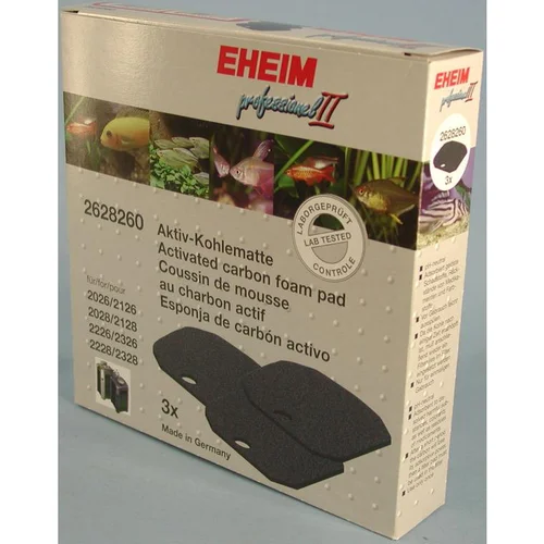 Mousse charbon actif pour filtre expérience, pack de 3 - EHEIM