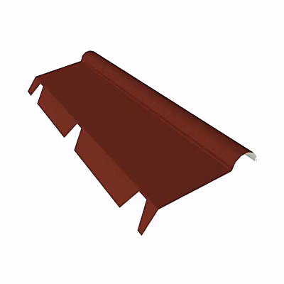 Demi faîtière à boudin 2 – 1 m PS rouge 8012