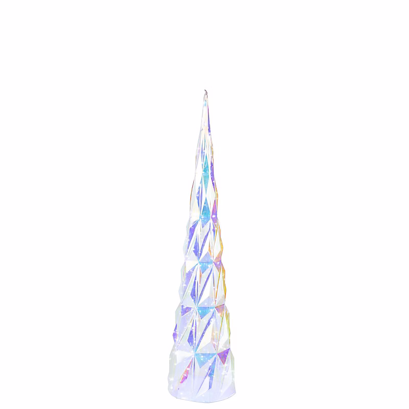 Arbre à led en plastique irisé 30 × 30 × 137 cm