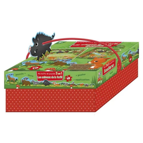 Puzzle box 3 en 1 "Les animaux de la ferme" Artemis
