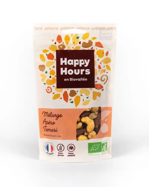 Sachet mélange tamari bio Happy Hours en Biovallée - 115 g