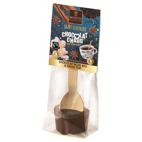 Chocolat chaud chocolat noir et épices chaï bio Bovetti - 35 g