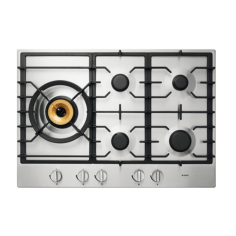 Asko | Plaque gaz encastrable – 5 foyers – 12200 W – 75 cm