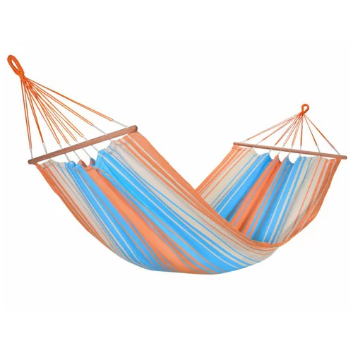Hamac coloris orange bleu certifié FSC® Jobek Hamac Kolor - 300 x 100 cm