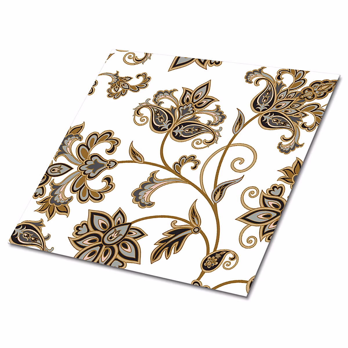 Carreaux vinyle Tulup 30 × 30 cm Décoration florale 9 pcs