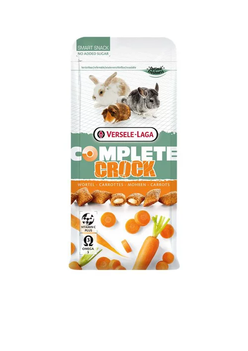 Friandise pour petits lapins et rongeurs Versele Laga Crock Complete Carottes - 50 g