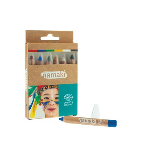 Kit de crayons de maquillage enfants arc-en-ciel Namaki Cosmetics - 6 crayons