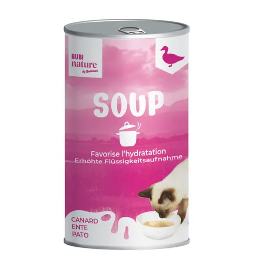 Soupe pour chat au canard Bubi nature - 135 g