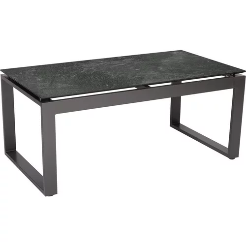 Table basse coloris anthracite/ Slate en aluminium Stern - 110,5 x 60 x 45 cm