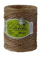 Lien d’attache papier + fil de fer couleur Châtaigne - 200 gr / 100 m