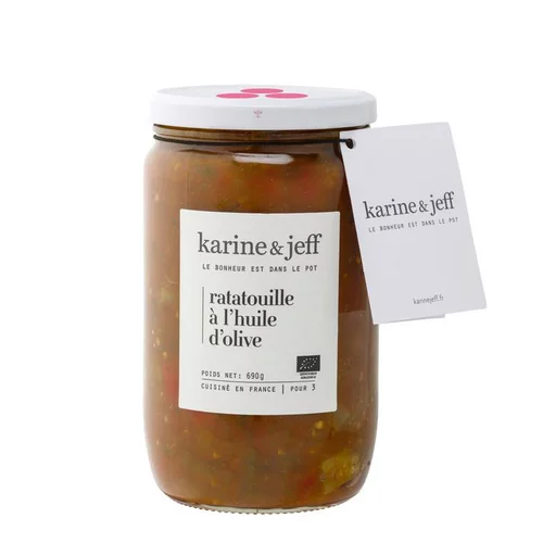 Ratatouille bio à l'huile d'olive LE BONHEUR EST DANS LE POT