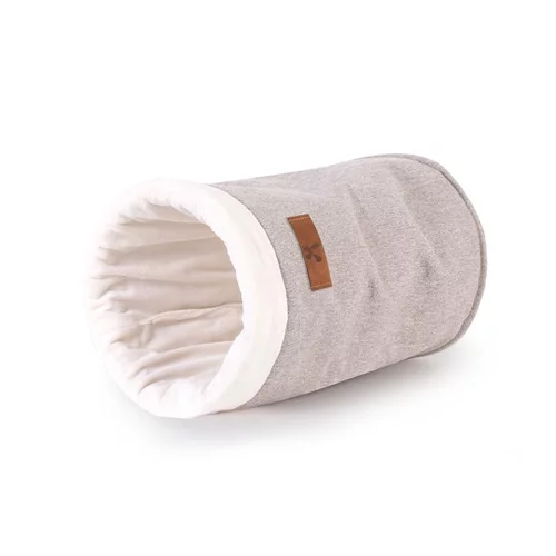 Tunnel douillet pour petit mammifère coloris beige Bubimex - 23 x 35 x 35 cm