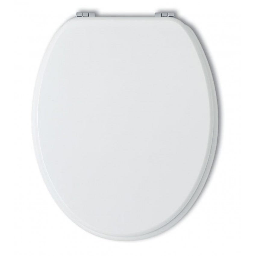 Abattant Wc Universel En Bois Laqué Blanc Brillant – Réf. TLTDNOMZA3377395466