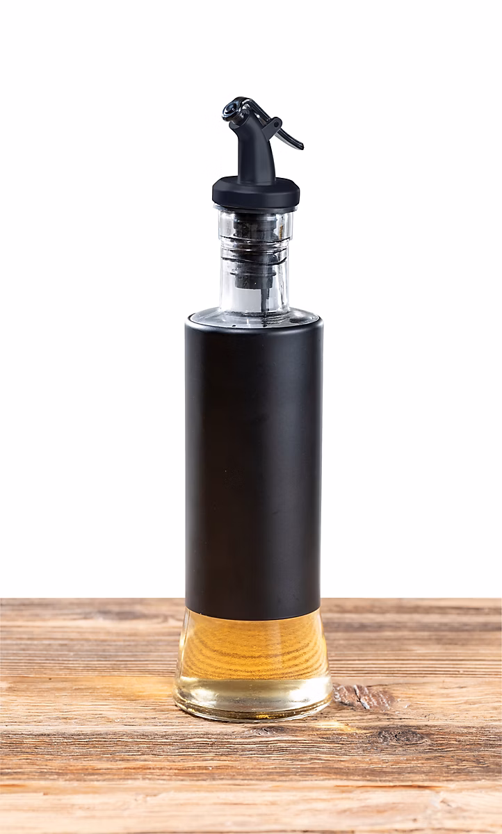 Accessoire de conservation – Distributeur d'huile et de vinaigre Boga noir et transparent