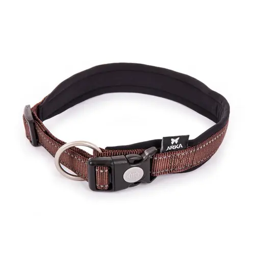 Collier Neo+ marron pour chien 2,5x55/60 cm