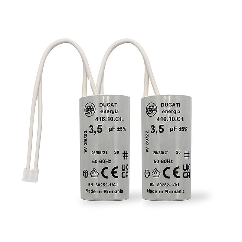 2 Condensateurs – 3, 5 uF, à Connecteurs, pour Moteur Volet Roulant Bubendorff