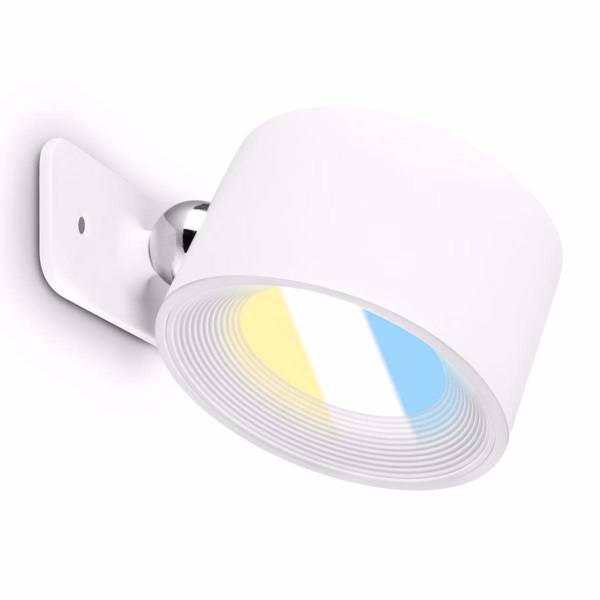 Applique murale LED magnétique rechargeable – IP20 | 40 × 75 × 90mm | Blanc | 2W / 200lm | 2.700K | 6.500K | Briloner