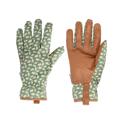 Gant Bridget coloris vert en toile et cuir Blackfox - taille 7