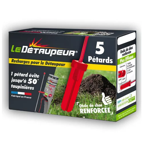 Recharge pour détaupeur marron de 5 pétards