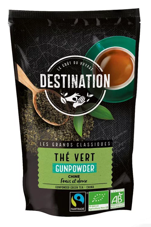 Thé vert nature gunpowder Destination - 200 g