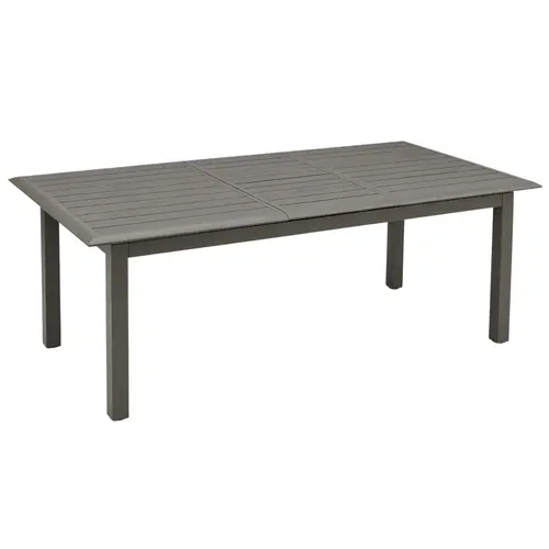 Table caméline à rallonge coloris café 180/240 x 98cm
