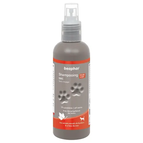 Spray shampooing sec premium pour chat Beaphar - 200 ml