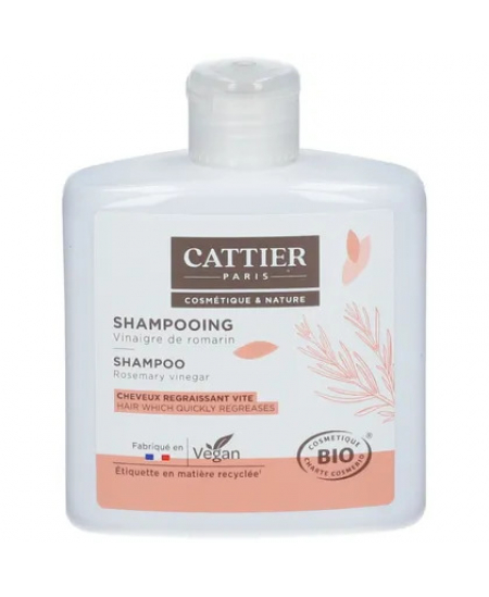Cattier - Shampoing au vinaigre de romarin cheveux gras - 250 ml