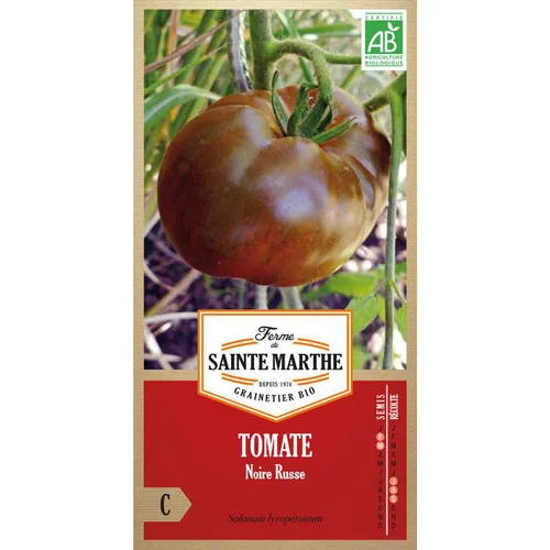 Graines de tomate noire russe bio Ferme de Sainte Marthe - graines à semer