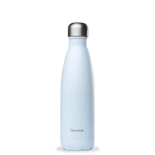 Bouteille isotherme Qwetch en inox Pastel bleu 500 ml