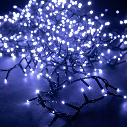 Guirlande lumineuse LED à lumière fixe blanc pur - 18 m