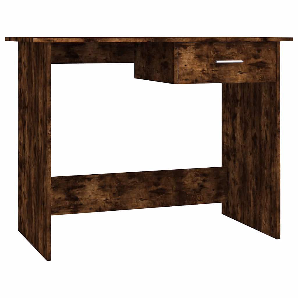815333 vidaXL Bureau Chêne fumé 100 × 50 × 76 cm Bois d'ingénierie