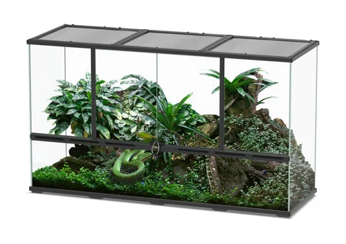 Terrarium coloris noir Terratlantis - 132 x 45 x 75 cm