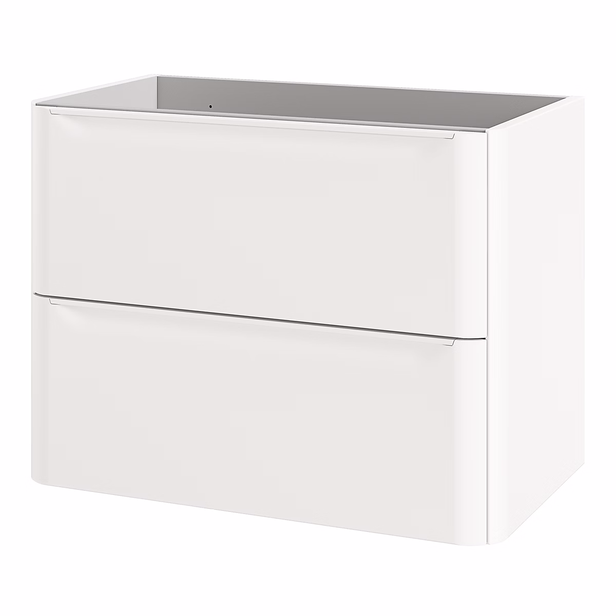 Meuble sous vasque suspendu blanc l.80 x H.60 x P.45 – 6 cm GoodHome Nevado