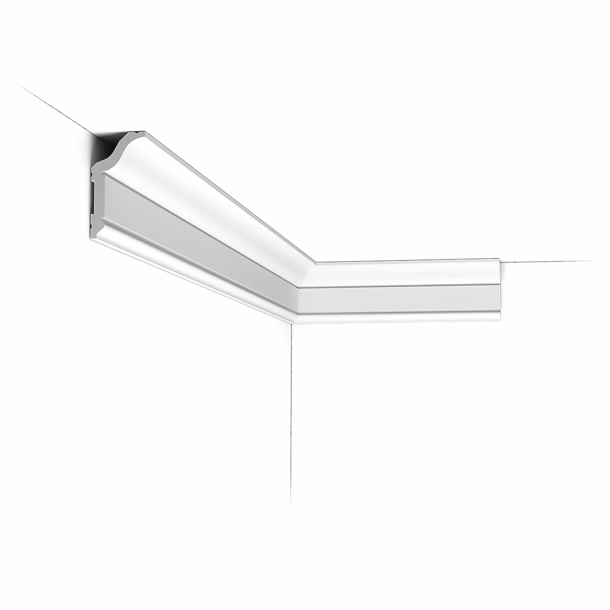 CX141 Corniche plafond Orac Decor – 5, 9 × 3,1 × 200cm (h x p x L), moulure décorative polymère A l'unité