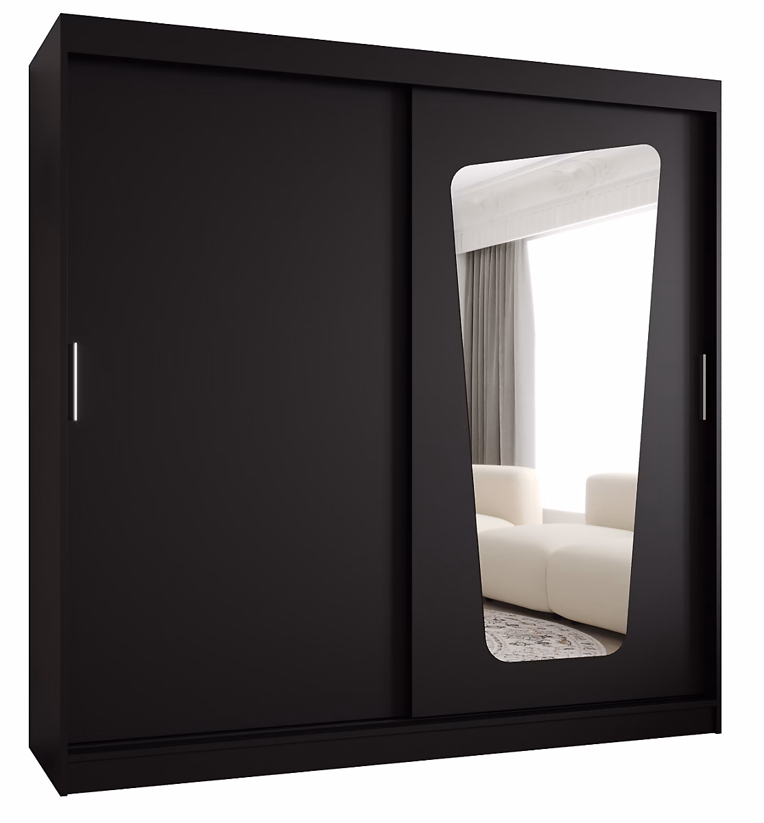 Armoire MOKA à portes coulissantes H. 200 x L. 200 x P. 62 – 2 portes