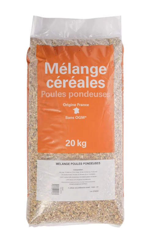 Mélange Volailles et poules d'ornements. Le sac de 20 kg